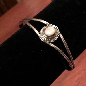 Sterling Silver Mother-of-Pearl Cuff